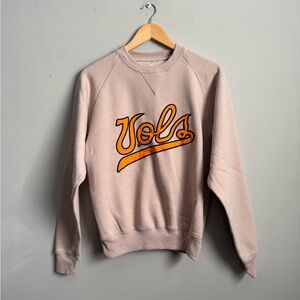 Tennessee vols Pale pink crewneck with Orange Graphic